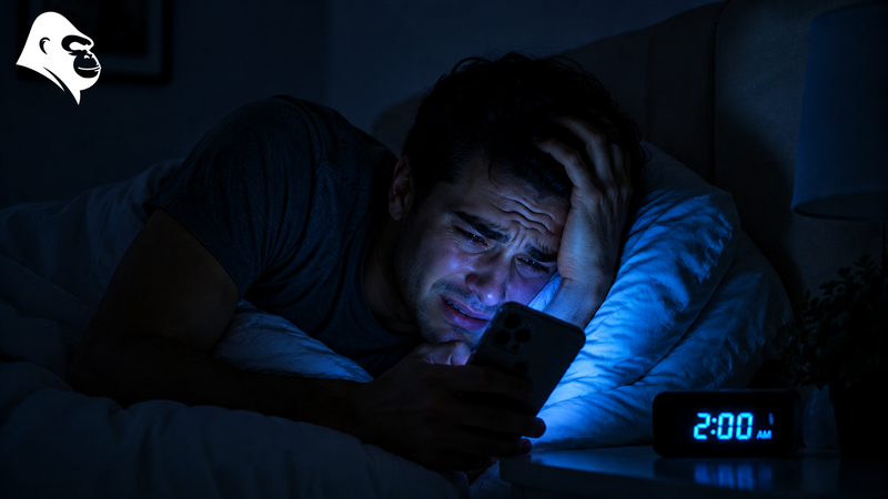 Por qué la luz azul te arruina el sueño