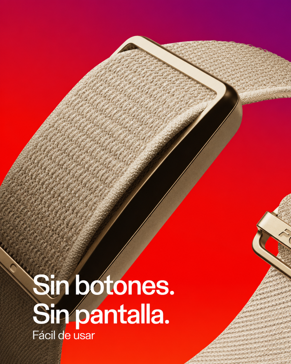 Polar Loop Dorado — sin botones ni pantalla