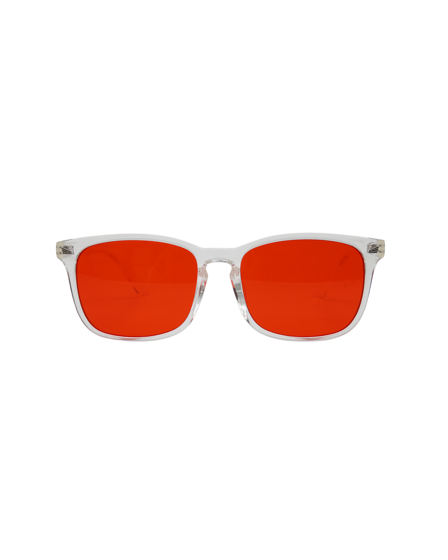 Gafas de filtro rojo Transparente — vista frontal