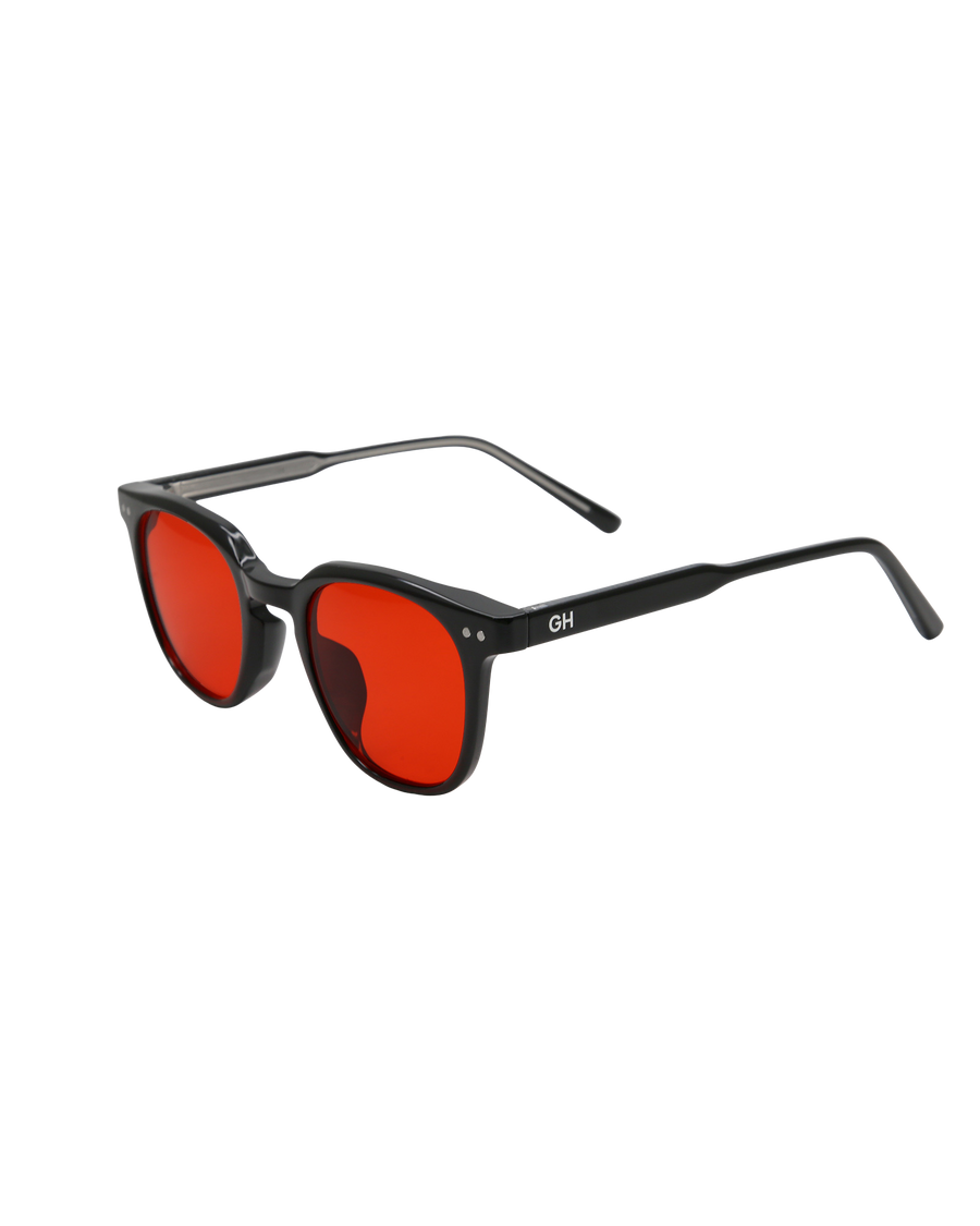 Gafas de filtro rojo Dots — vista tres cuartos